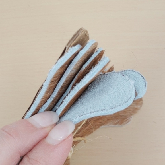 Coasters cowhide hair on set of 6 new! - Picture 3 of 3